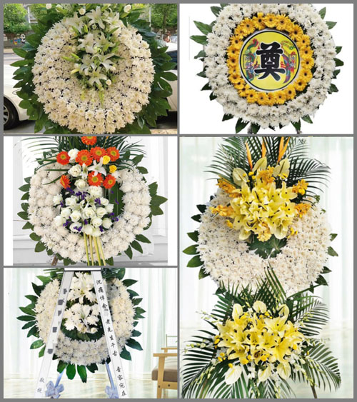 山西朔州右玉县杨千河乡周二堡村花圈速递
